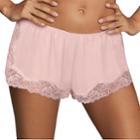 Women's Maidenform Casual Comfort Lounge Lace Shorts Dmcctp, Size: Medium, Light Pink