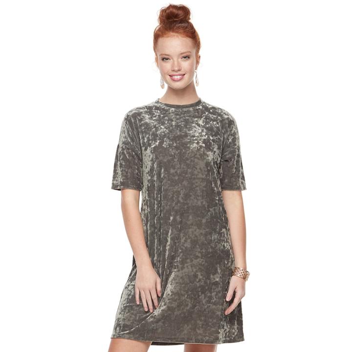 Women's Apt. 9&reg; Velvet Shift Dress, Size: Xxl, Green