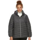 Plus Size Zeroxposur Jolie Hooded Packable Down Puffer Coat, Women's, Size: 3xl, Ovrfl Oth