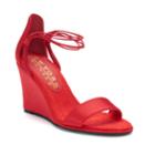 New York Transit Looking Great Women's Wedge Sandals, Size: Medium (7.5), Red