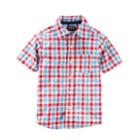 Boys 4-12 Oshkosh B'gosh&reg; Button-up Shirt, Size: 7, Red Blue Plaid