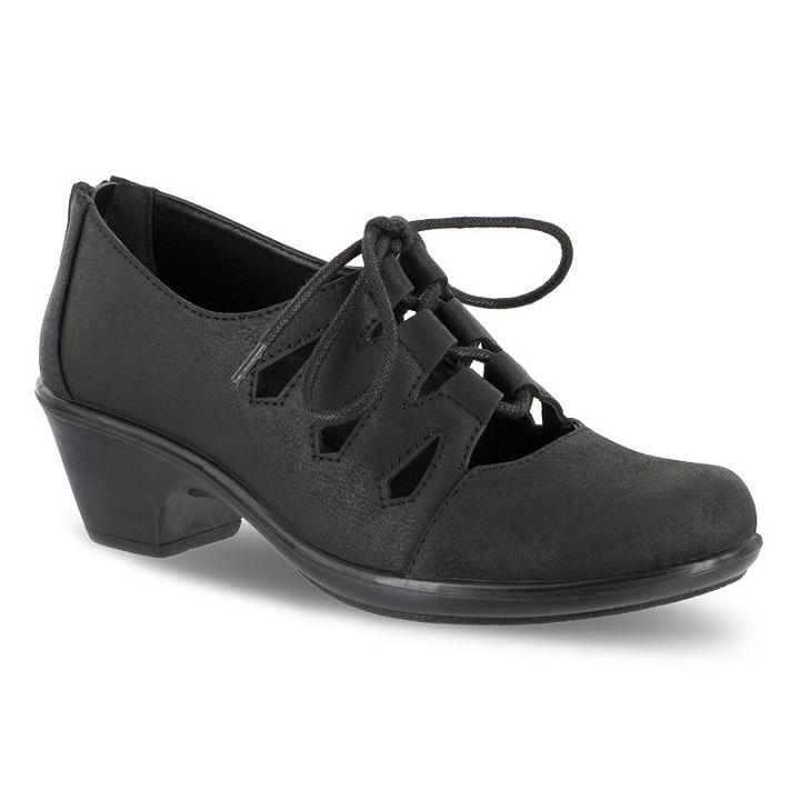 Easy Street Gildy Women's Ghillie Casual Shoes, Size: 9 Ww, Black