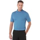 Big & Tall Grand Slam Airflow Solid Pocketed Performance Golf Polo, Men's, Size: 4xb, Blue