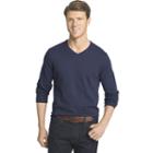 Men's Izod Fieldhouse Classic-fit Wool-blend V-neck Sweater, Size: Small, Dark Blue