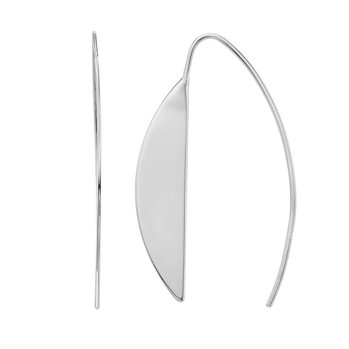 Sterling Silver Half Moon Threader Earrings, Women's
