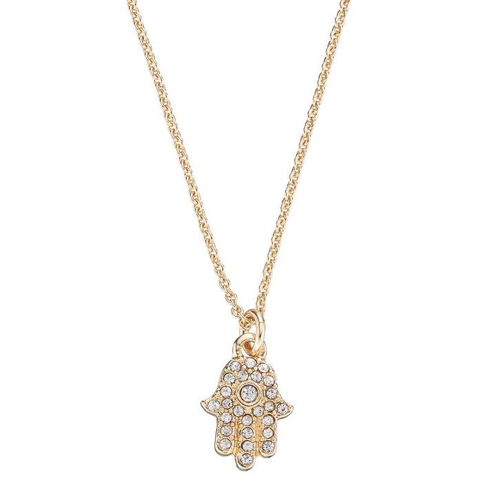 Hamsa Pendant Necklace, Women's, Gold