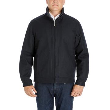 Men's London Fog Heritage By London Fog Wool-blend Twill Hipster Jacket, Size: Xl, Blue (navy)