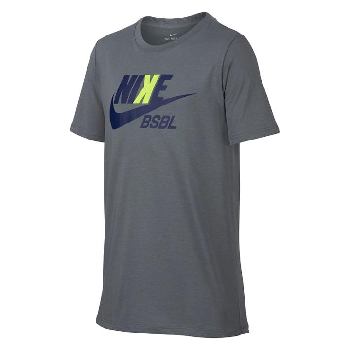 Boys 8-20 Nike Dri-fit Baseball Tee, Size: Large, Grey