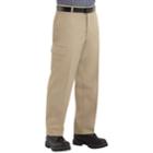 Men's Red Kap Cargo Industrial Pants, Size: 42x32, Beig/green (beig/khaki)