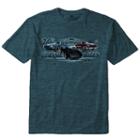 Men's Newport Blue Chevrolet 70s Classic Rides Tee, Size: Medium, Dark Green