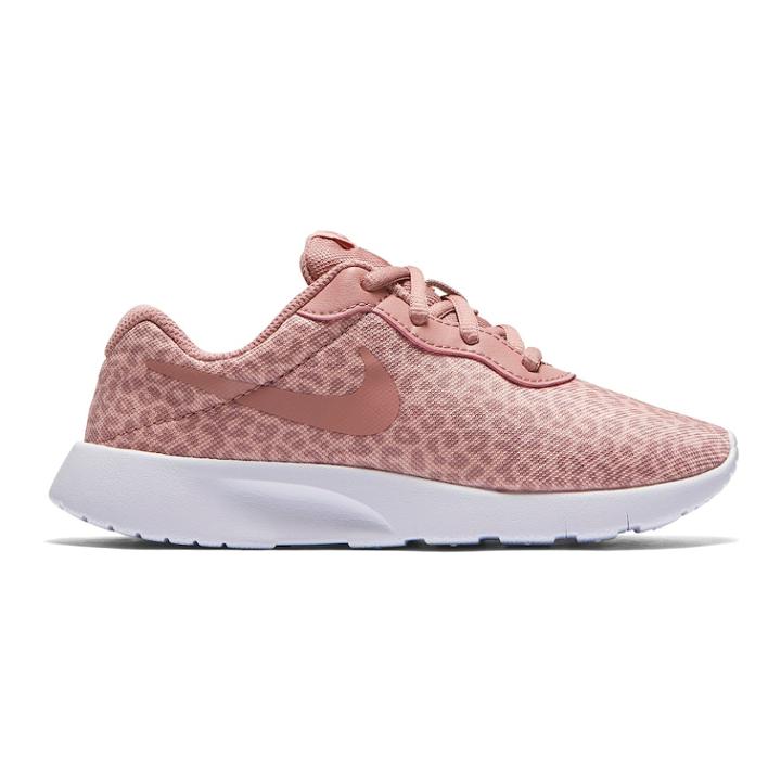 Nike Tanjun Print Pre-school Girls' Athletic Shoes, Size: 13, Red