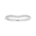 Boston Bay Diamonds 14k White Gold 1/10 Carat T.w. Diamond Wedding Ring, Women's, Size: 6
