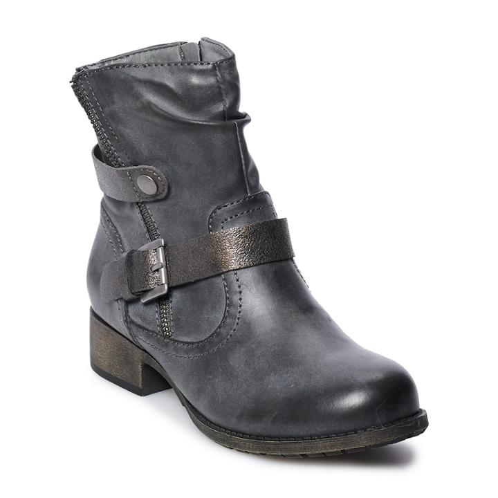 So&reg; Holl Women's Ankle Boots, Size: Medium (8), Grey (charcoal)