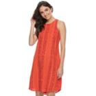 Women's Apt. 9&reg; High Neck Shift Dress, Size: Small, Drk Orange