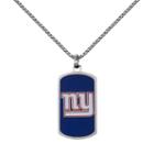 Men's Stainless Steel New York Giants Dog Tag Necklace, Silver