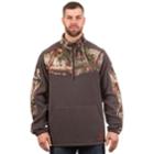 Huntworth 1/4-zip Camouflage Fleece Pullover - Men, Size: Xxl, Grey (charcoal)
