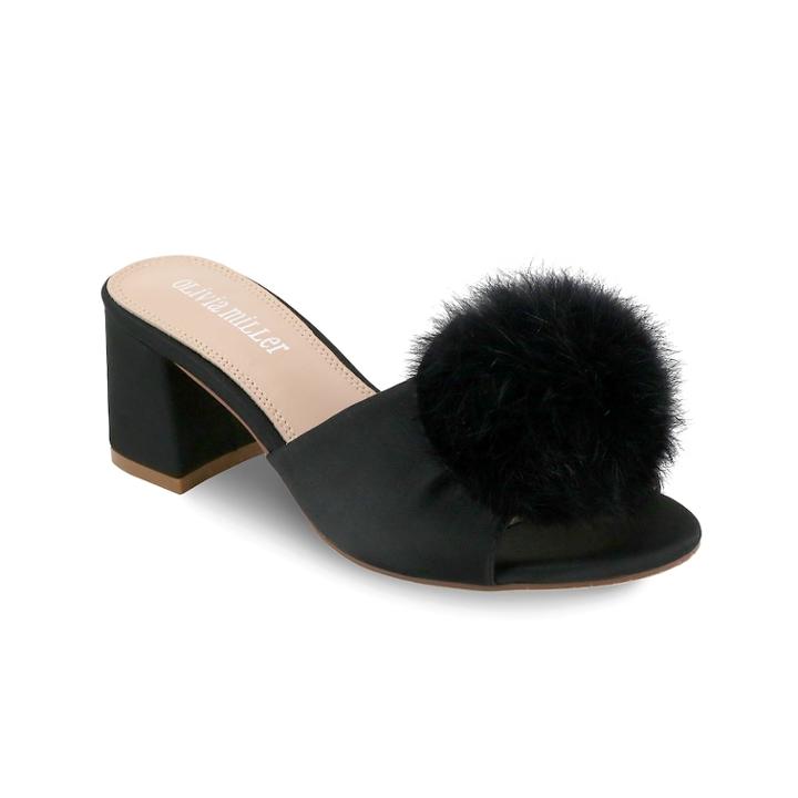 Olivia Miller Sunnyside Women's Block Heel Sandals, Size: 6, Black