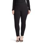 Plus Size Chaps Stretch Ponte Skinny Pants, Women's, Size: 2xl, Black