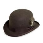 Men's Scala Wool Felt Grosgrain Derby Hat, Size: Large, Brown