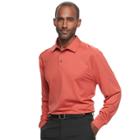 Men's Grand Slam Motionflow 360 Regular-fit Performance Golf Polo, Size: Large, Orange Oth