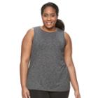 Plus Size Tek Gear&reg; Easy Fit High-low Tank, Women's, Size: 3xl, Black