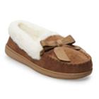Women's Sonoma Goods For Life&trade; Basic Microsuede Moccasin Slippers, Size: Small, Med Brown