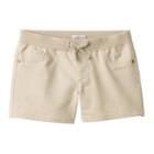 Girls 7-16 & Plus Size So&reg; Ribbed Waist Sateen Shorts, Girl's, Size: 7, Lt Beige, Comfort Wear