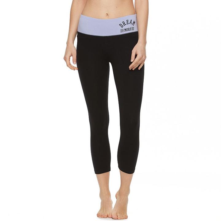 Juniors' So&reg; Capri Yoga Leggings, Size: Large, Lt Purple