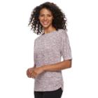 Women's Croft & Barrow&reg; Rouched Dolman Tee, Size: Xl, Green Oth