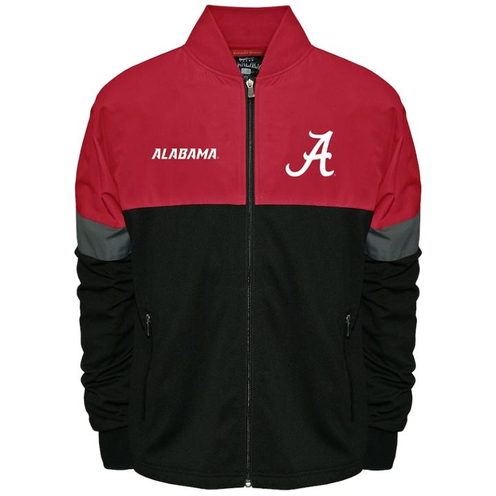 Men's Franchise Club Alabama Crimson Tide Active Colorblock Jacket, Size: 4xl, Red