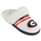 Women's Georgia Bulldogs Plush Slippers, Size: Xl, White