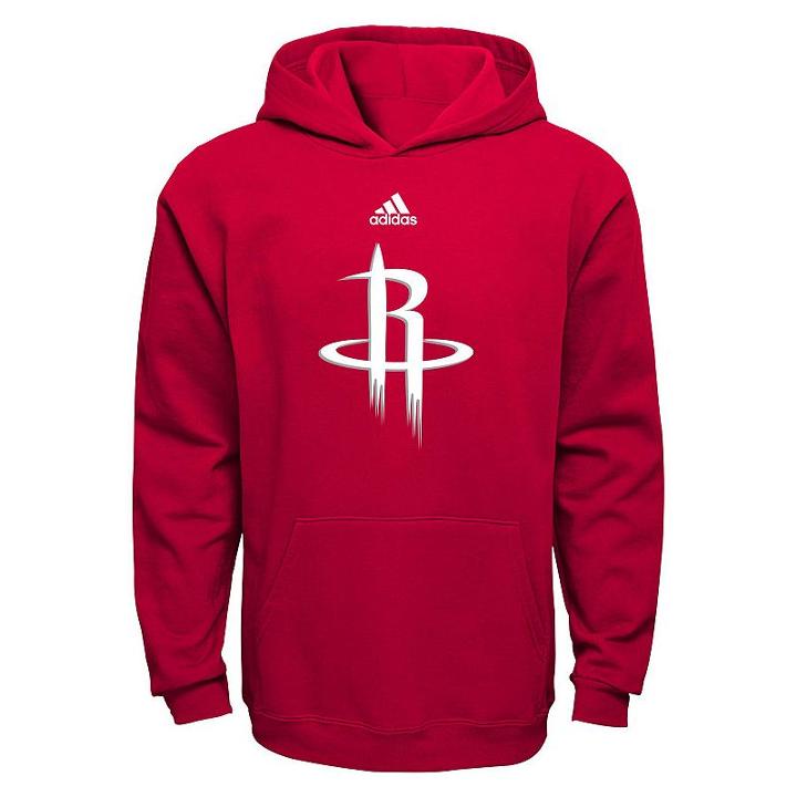 Boys 8-20 Adidas Houston Rockets Prime Pullover Fleece Hoodie, Boy's, Size: M(10-12), Red