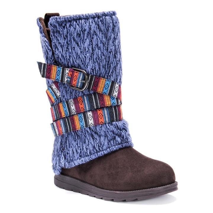 Muk Luks Nikki Women's Water Resistant Winter Boots, Size: 11, Dark Blue