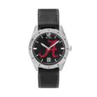 Men's Alabama Crimson Tide Guard Leather Watch, Multicolor