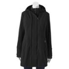 Mo-ka, Women's Hooded Soft Shell Jacket, Size: Small, Black
