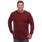 Big & Tall Croft & Barrow&reg; Classic-fit Stretch Performance Crewneck Tee, Men's, Size: Xxl Tall, Dark Red