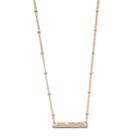 Lc Lauren Conrad Girl Power Bar Necklace, Light Pink