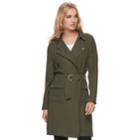 Women's Apt. 9&reg; Belted Trench Coat, Size: Small, Green