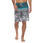 Men's Trinity Collective Pensicola Modern-fit Floral Board Shorts, Size: 34, Black