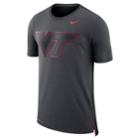 Nike Virginia Tech Hokies Dri-fit Mesh Back Travel Tee, Size: Large, Grey (anthracite)