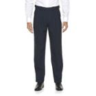 Big & Tall Croft & Barrow&reg; Essential Classic-fit Pleated Dress Pants, Men's, Size: 44x34, Blue