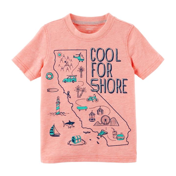 Boys 4-8 Cool For Shore California State Graphic Tee, Size: 6, Orange