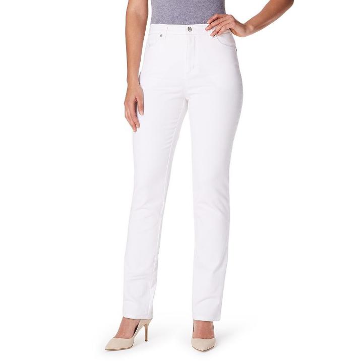 Women's Gloria Vanderbilt Amanda Classic Tapered Jeans, Size: 16 Short, White