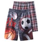 Boys Jelli Fish 2-pack Sleep Shorts, Boy's, Size: Large, Black