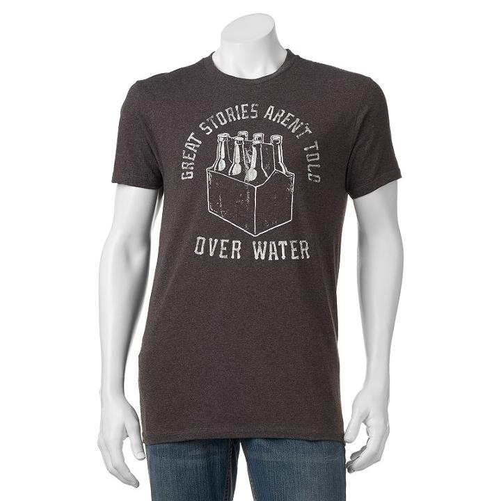 Men's Sonoma Goods For Life&trade; Great Stories Tee, Size: Large, Grey Other