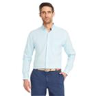 Men's Izod Classic-fit Essential Gingham Woven Button-down Shirt, Size: Xl, Turquoise/blue (turq/aqua)