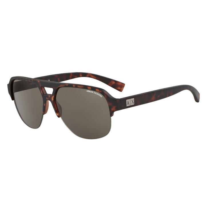 Armani Exchange Urban Attitude Ax4056s 59mm Aviator Sunglasses, Men's, Med Brown