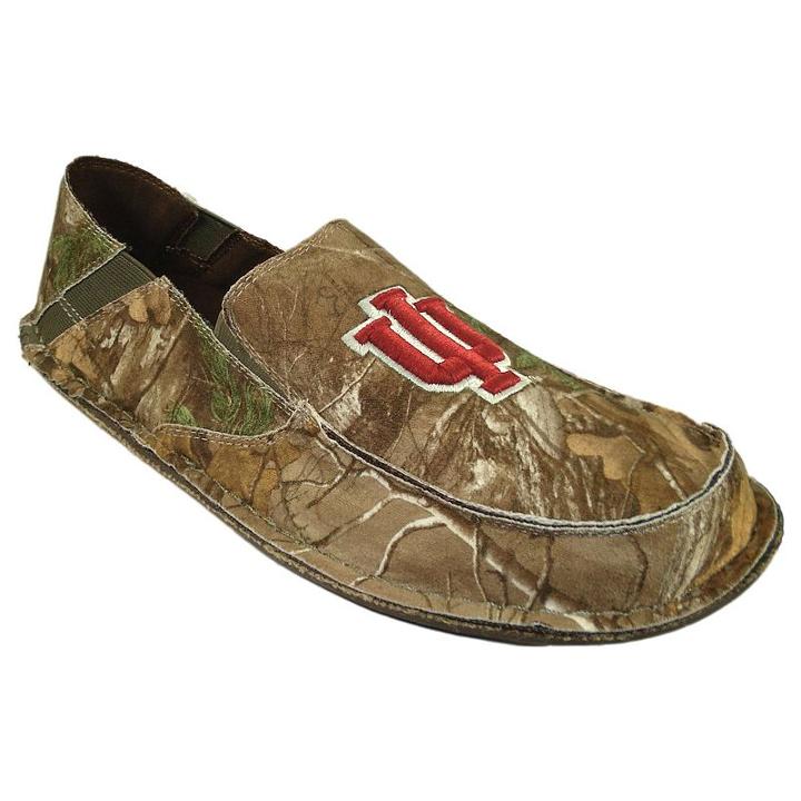 Men's Indiana Hoosiers Cazulle Realtree Camouflage Canvas Loafers, Size: 12, Multicolor