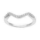 14k White Gold 1/8 Carat T.w. Diamond Wedding Ring, Women's, Size: 7
