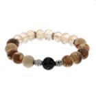 Believe In Glass Bead Lava Stone Essential Oil Bracelet, Women's, Multicolor